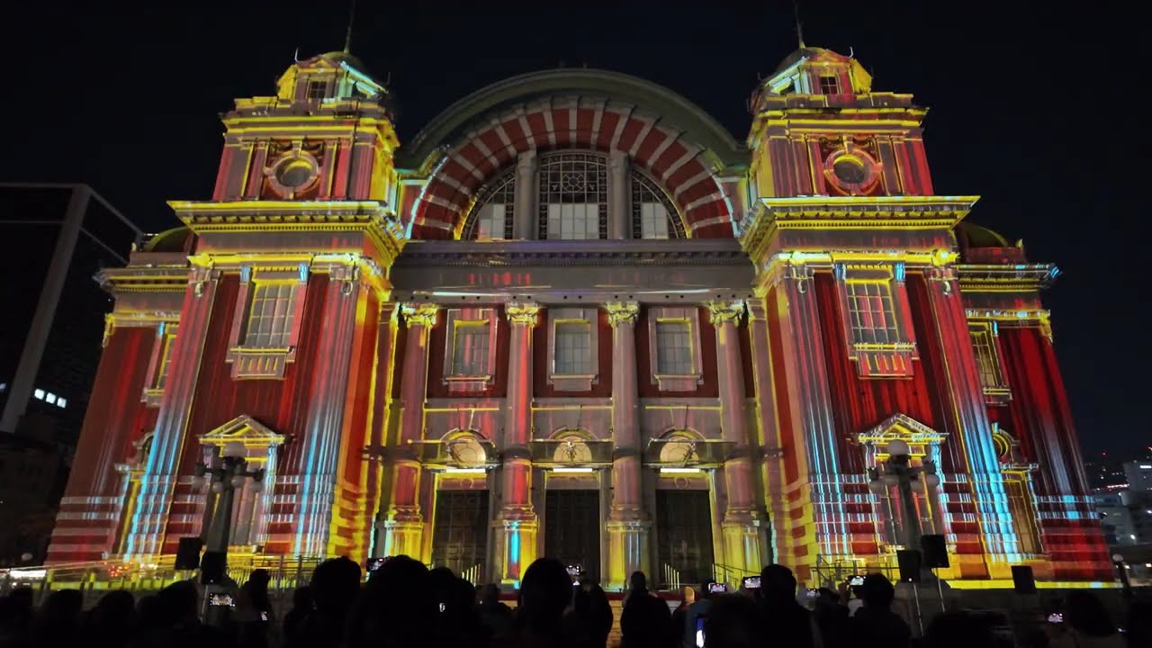 大阪市中央公会堂プロジェクションマッピング メインプログラム「光輝く大阪の夜」2025.12.14