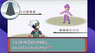 Pokemon Emerald Game Battle Frontier - Battle Tower Salon Maiden Anabel (Silver Medall)