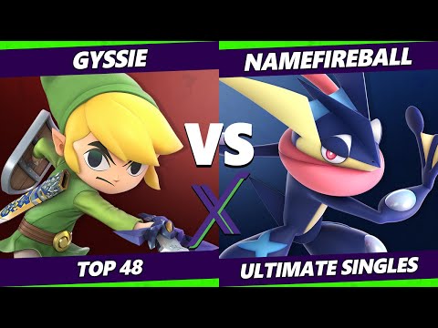 S@X 373 Online Top 48 - Gyssie (Toon Link) Vs. Namefireball (Greninja) Smash Ultimate - SSBU