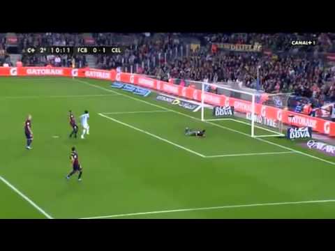 Barcelona vs Celta Vigo 0 1 Larrivey Goal vs Barcelona Gol 1 11 2014