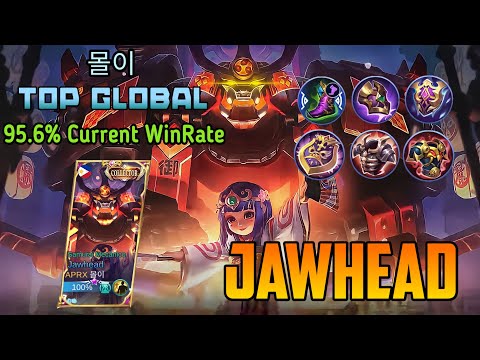 JAWHEAD ► 95.6% Current WinRate, Tank Build - Top Global Jawhead by 몰이 | Mobile Legends