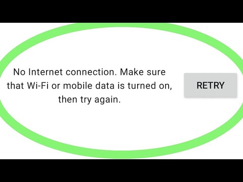 Fix Play Store | No Internet Connection Make Sure That WiFi Or Mobile Data Is Turned On, Then Retry