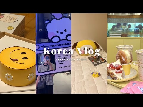COREIA VLOG🧃: Gangnam, loja Kakao Friends + Line Friends e boa comida ☕️🛒🤍