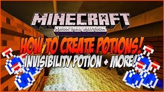 Minecraft How to Create Potions! Invisibility Potion, Night Vision Potion! Xbox 360 Edition TU14