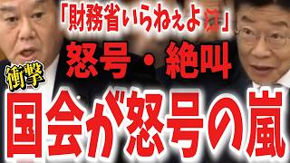 【原口一博 財務省に超ブチギレ】財務省の血税無駄遣いを鬼追及！!お前らの金じゃねぇんだぞ！国会大荒れ大混乱！900人〇亡してても重大な懸念は無いだと？💢....財務省解体デモ 憂国連合 特別会計