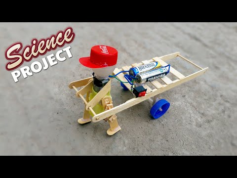 How to make simple walking robot | Science Project | DIY Mini Walking robot