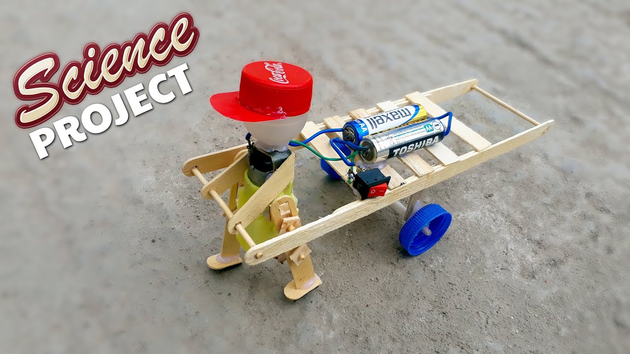 How to make simple walking robot | Science Project | DIY Mini Walking robot