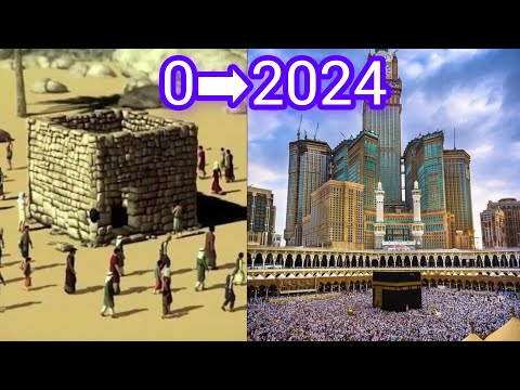 Evolution of  kabba | 0 to 2024 |future structure of Kaaba | mecca | Future structure of Makkah