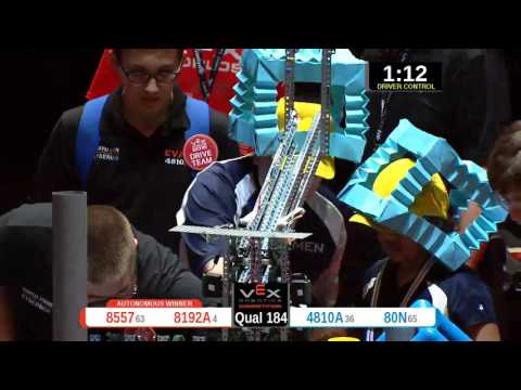 2015 VRC-MS Spir Q184 -  (8557 4810A) 80-Spirit Div-VRC Middle School-VEX Worlds 2015