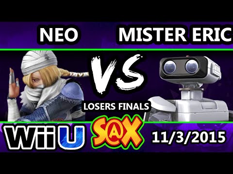 S@X 122 - HE | Mister Eric (ROB) Vs. Neo (Sheik) SSB4 Losers Finals - Smash Wii U - Smash 4