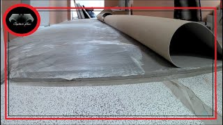 8. How to lay Linoleum in an apartment building in the staircase outside of the elevator.