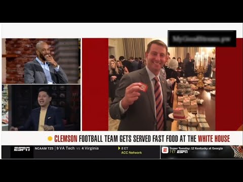 High Noon 01.15.2019 - Clemson Football Team Gets Served Fast Food At The White House