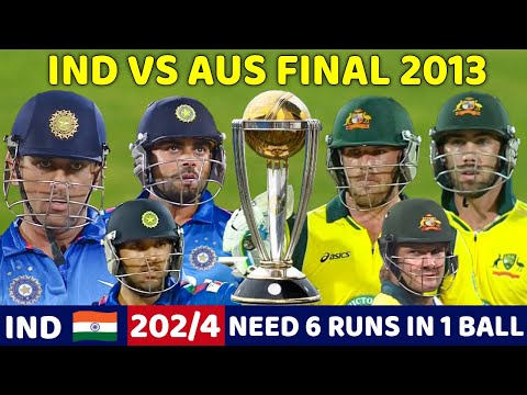 INDIA VS AUSTRALIA T20 FINAL 2013 | FULL MATCH HIGHLIGHTS | MOST THRILLING MATCH EVER🔥😱