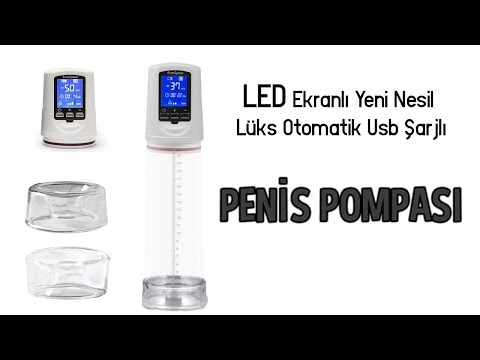 LED Ekranlı Yeni Nesil Lüks Otomatik Usb Şarjlı Penis Pompası