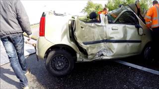 preview picture of video 'Ongeval met beknelling N215 Melissant'