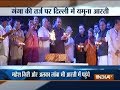 Yamuna aarti organised by BJP MP Maheish Girri at Kudesia Ghat