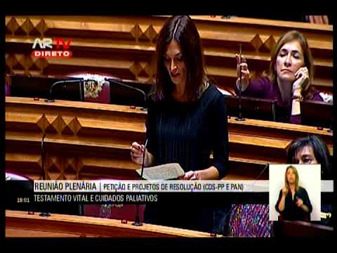 30-01-2019 - Debate Parlamentar | Testamento Vital e Cuidados Paliativos | Isabel Moreira