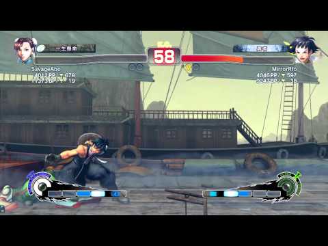 SavageAbo ( Chun-Li ) vs MirrorRfo ( Makoto ) - SSF4 AE Ranked