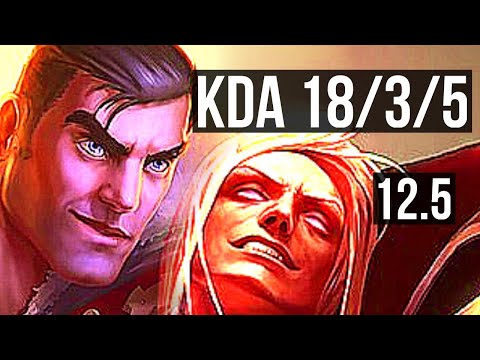 JAYCE vs VLAD (MID) | 1.5M mastery, 700+ games, 18/3/5, Godlike | NA Master | 12.5