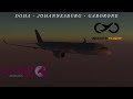 Infinite Flight Doha To Gaborone Via Johannesburg Qatar Airways A350
