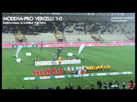 Modena-Pro Vercelli 1-0 - Radiocronaca di Daniele Fortuna (14/11/2015) da Rai Radio 1