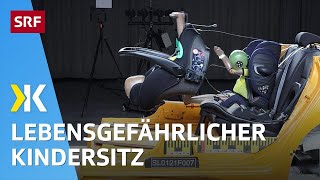 Chicco-Kindersitz liefert katastrophales Crashtest-Ergebnis | 2021 | Kassensturz | SRF