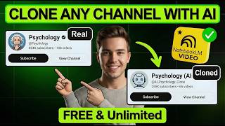 لقد قمت باستنساخ قناة YouTube سريعة الانتشار باستخدام الذكاء الاصطناعي مجانًا 100% (Notebook LM)