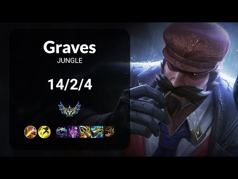 Graves vs Kindred JUNGLE - KR CHALLENGER Patch 14.22