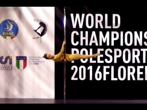 Olena Minina - 3rd place World Championship Pole Sport 2016 Florence