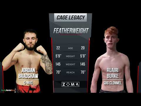 Jordan Bradshaw vs Ruairi Burke - Cage Legacy 14