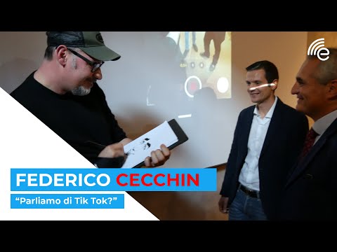 Federico Cecchin disegna la caricatura del Direttore de L'Eco della Stampa!