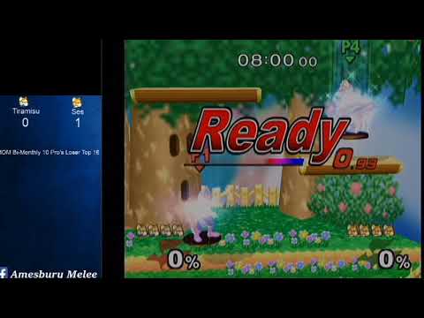 MMOM Bi-Monthly 10 SSBM - Tiramisu (Blue Fox) vs. Ses (Default Fox) - Melee LR4