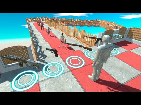 🔥FPS DEATH FALL - ALL GUNS vs ALL UNITS - Animal Revolt Battle Simulator