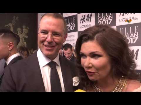 Anders Borg och Dominka Peczynski på Elle-galan