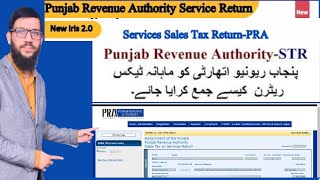 How to File PRA Sales Tax Return I Punjab Revenue Authority I PRA Return I Monthly Sales Tax Return