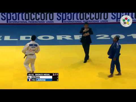 Judo Grand Prix Düsseldorf 2015 66 kg Bronze Baul An David Larose