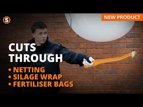 Jordbrukskniv for rundballeplast