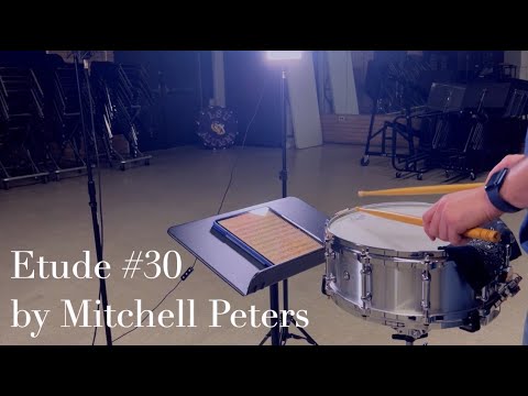 Etude #30 | Intermediate Snare Drum Studies by Mitchell Peters