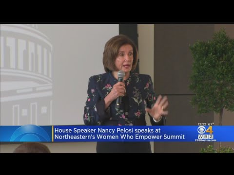 Pelosi Speaks At Northeastern's Women Who Empower Summit