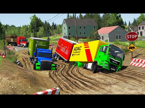 Cars vs Mud Pit #37 | BeamNG.DRIVE