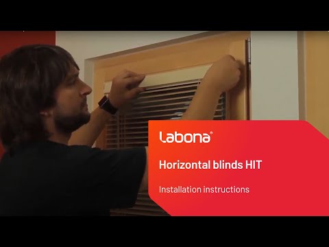 Installation instructions for horizontal blinds HIT