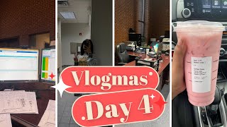 VLOGMAS DAY 4 | Come to work with me ᥫ᭡