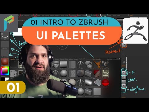 Intro to Zbrush - Lesson 1: UI and Palettes