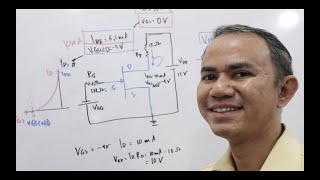 Menghitung ID dan VDS di FET (Kok VGS minus?)