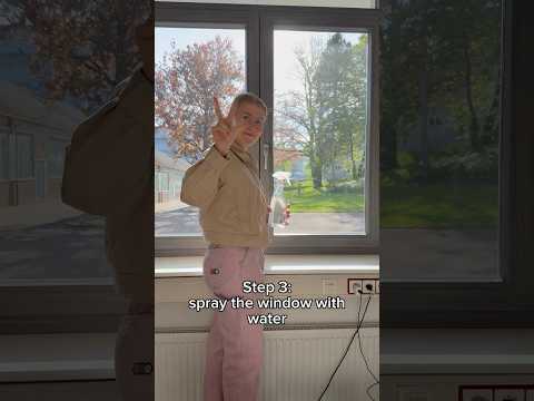 Summer hack for windows with the d-c-fix sun protection film static  #diy #dcfix #fensterfolie