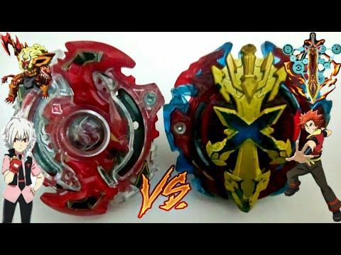 Storm Spriggan .K.U VS Xeno Xcalius X2 .M.I | Shu Kurenai VS Xander Shakadera!! - Beyblade Burst