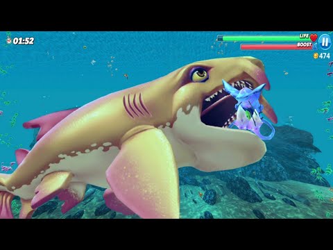 HOW TO KILL COLOSSAL SQUID BOSS WITH NURSE SHARK - Hungry Shark World