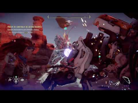 Prova campo de caça converter dois devastadores e matar um tirânico em Horizon Zero Dawn