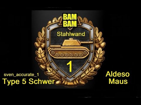 World of Tanks Gast-Replay 0308 (deutsch) Stahlwand 1 -Type 5 + Maus