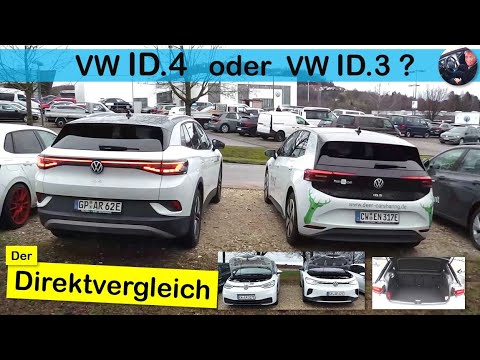 Direktvergleich VW ID.4 zu ID.3 - Was soll man kaufen ???
